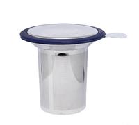 Infusor de té multiusos de acero inoxidable, filtro eficiente para heces de té y café molido, fácil de usar (B)