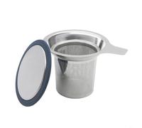 Infusor de té multiusos de acero inoxidable, filtro eficiente para heces de té y café molido, fácil de usar (A)