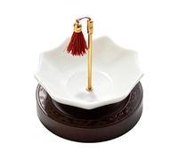 Infusor para té | Diseño de paraguas colador de cerámica con forma de con soporte - Difusores de té suelto - para cocinar, postres, cócteles, infusión, leche, realza el sabor, endulza el agua