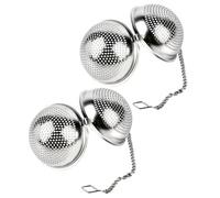 Infusor para té suelto 2 piezas en acero inoxidable, mini difusor