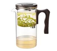 infusora de vidrio, infusor de, | Infusor extraíble, suelta, aislada resistente al calor, diseño moderno, infusor de malla fina, mango de inducción eléctrica para té