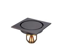 INFYDAY Desagüe de Suelo con válvula antirreflujo, Cuadrado, de Cobre Gris, para Cocina, balcón, Ducha, Lavadora, Oculto, antirreflujo de Agua, Cuadrado de 8 x 20 cm (Redondo Individual)