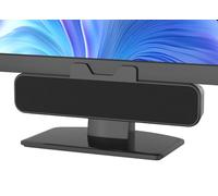 INGA Altavoces para Computadora, USB Plug and Play, fijación fácil al Monitor, Sonido estéreo Potente con Graves, con Cable para Estudio/reuniones, Compatible con Mac y portátiles