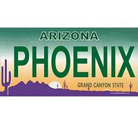 Inga Arizona Phoenix Foto Placa de matrícula Lpo1677 6x12 Pulgadas