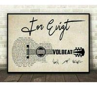 Inga Cartel de Letras de Volbeat For Evigt para decoración del hogar, arte de pared, cartel de metal, 20,3 x 30,5 cm
