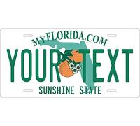 Inga Florida - Placa de matrícula de coche personalizada, 15 x 30 cm