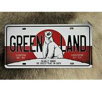 Inga Greenland Souvenir Placa de Licencia. Señal para Placa de vehículo de 6 x 12 Pulgadas