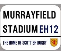 Inga Murrayfield Stadium - Placa decorativa (metal, 8 x 12 pulgadas)