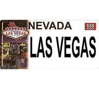 Inga Placa de matrícula de Nevada Las Vegas con Foto de 15,2 x 30,5 cm