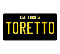 Inga Placa de matrícula de Toretto California de 15,2 x 30,5 cm.