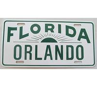 Inga Placa de matrícula New Sign Florida 1980's Orlando Booster de 6 x 12 Pulgadas