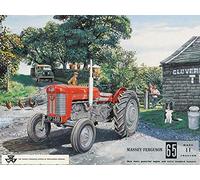 Inga Placa de Metal Vintage Massey Ferguson 65 Mark II para Tractor de Granja de 8 x 12 Pulgadas