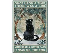 Inga - Póster (20,3 x 30,5 cm), diseño de gato negro