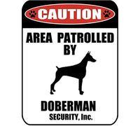 Inga Señal de Perro Doberman para Interior y Exterior, 20 x 30 cm