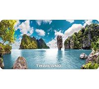 Inga Thailand - Placa de Metal - Playa, día Festivo, Thai, Bangkok Metal estaño Sign 8 x 12 Pulgadas