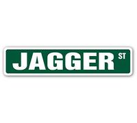 Inga Yard Street Signs - Señal de Calle Jagger (10 x 40 cm)