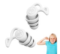 Ingampioni per le orecchie riutilizzabili - Standard per sonno 1 paio di tappi per le ore di silicone flessibile | Protezione 'Audizione per musicisti, piscine, in aereo, riduzione di Ron