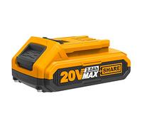 INGCO Batería 20V 2.0Ah Originale de Litio para Apropiado para Todos Los Aparatos P20S, FBLI2001(Solo Compatible con Cargadores INGCO)