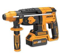 Ingco CRHLI2201 Martillo con Batería de Litio, 20V, 4Ah, 2 Piezas