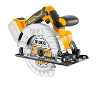 INGCO CSLI1651 - Sierra inalámbrica eléctrica de iones de litio, 20 V, 4600 RPM (solo cuerpo), 165 mm de diámetro de hoja, 55 mm de profundidad de corte con 1 hoja
