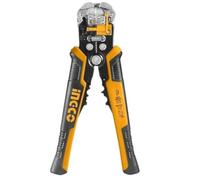 Ingco Hwsp102418 - Alicates pelacables automático 3 en 1, útil como crimpadora y pelacables