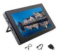 ingcool Pantalla 7 Pulgadas para Raspberry Pi Monitor de Pantalla Táctil Capacitiva con Estuche 1024×600 Pantalla IPS Compatible con Raspberry Pi 4B/3B+/3B/Zero, Jetson Nano, Apoyo Windows 10/8.1/8/7