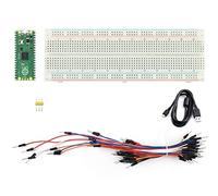 Ingcool Starter Kit por Raspberry Pi Pico, Placa de Microcontrolador Basada en Chip RP2040, Procesador Arm Cortex M0+ de Doble Núcleo, 133MHz, Incluye Pico, Placa de Pruebas, Cable MicroUSB, etc.