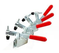 INGDAUM® 4 piezas GH-202F, abrazadera de palanca, fuerza de sujeción horizontal 227 kg (4, GH-202F)