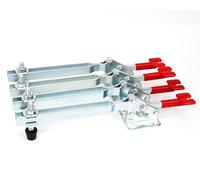 INGDAUM® 4 piezas GH-22185, abrazadera de palanca, fuerza de sujeción horizontal 250 kg (4, GH-22185)