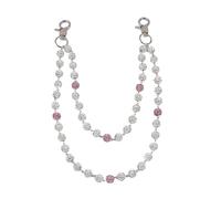 Ingemark Harajuku Street Style - Cadena tipo cartera con diamantes de imitación para pantalones de hip hop, rosa, Talla única