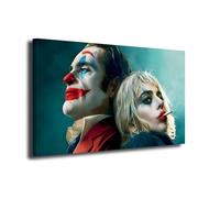 INGENIA HOME Cuadro lienzo canvas Joker pelicula 2024 Joaquin Phoenix y Lady Gaga- Alta resolución - Varias medidas (100_x_55_cm)
