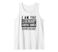 Ingeniería Cumpleaños Nacido Ingeniero Aeroespacial Camiseta sin Mangas