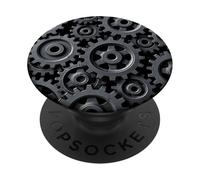 Ingeniería de Sistemas de Engranajes industriales Diseño Abstracto de precisión PopSockets PopGrip Adhesivo