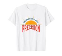 Ingeniería Dicho, Ingeniero Pun Camiseta gráfica económica, Hombre, Blanco, XL