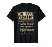 ingeniería mecánica Ingeniero tecnología Nerd Diccionario Camiseta