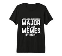 Ingeniería Mecánica Mayor por Día Memes por Ingeniero De Noche Camiseta Premium