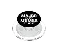 Ingeniería Mecánica Mayor por Día Memes por Ingeniero De Noche PopSockets PopGrip para MagSafe