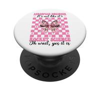 Ingeniero aeroespacial No es como si Fuera Rocket Science Girl PopSockets PopGrip Adhesivo