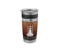 Ingeniero aeroespacial Retro Ingeniería de cohetes espaciales Aeroespacial Vaso térmico de acero inoxidable de doble pared