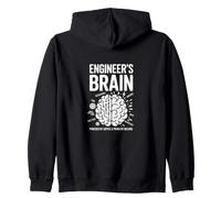 Ingeniero Cerebro Divertido Ingeniería Humor Solucionador de Problemas Sudadera con Capucha