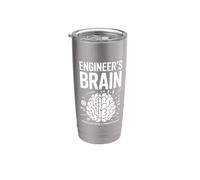 Ingeniero Cerebro Divertido Ingeniería Humor Solucionador de Problemas Vaso térmico de acero inoxidable de doble pared
