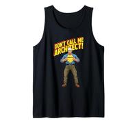 Ingeniero Civil como superhéroe con Texto en alemán Don't Call Me Architect Camiseta sin Mangas