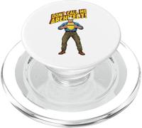 Ingeniero Civil como superhéroe con Texto en alemán Don't Call Me Architect PopSockets PopGrip para MagSafe