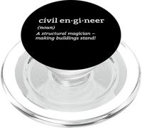 Ingeniero Civil Definición Ingeniería de Construcción de Edificios PopSockets PopGrip para MagSafe