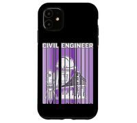 Ingeniero Civil Purple Split Stripe Bridge Herramientas de ingeniería Carcasa para iPhone 11