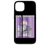 Ingeniero Civil Purple Split Stripe Bridge Herramientas de ingeniería Carcasa para iPhone 13
