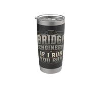 Ingeniero De Puentes Ingeniería Civil If I Run You Run Vaso térmico de acero inoxidable de doble pared