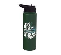 Ingeniero de redes Más Plug And Pray Stainless Steel Insulated Water Bottle