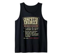 Ingeniero informático técnica Nerd G iccionario Camiseta sin Mangas