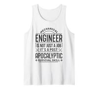 Ingeniero mecánico Ingeniero de Habilidades de Supervivencia Post-apocalíptica Camiseta sin Mangas
